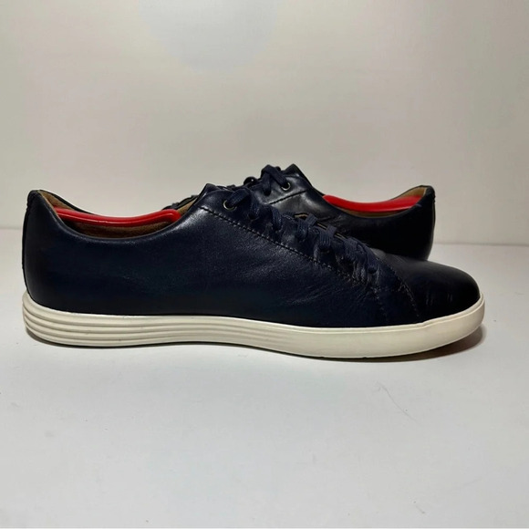 Cole Haan Grand OS Crosscourt II Shoes Mens Navy Blue Leather C26522 Size 12 M - Picture 6 of 9